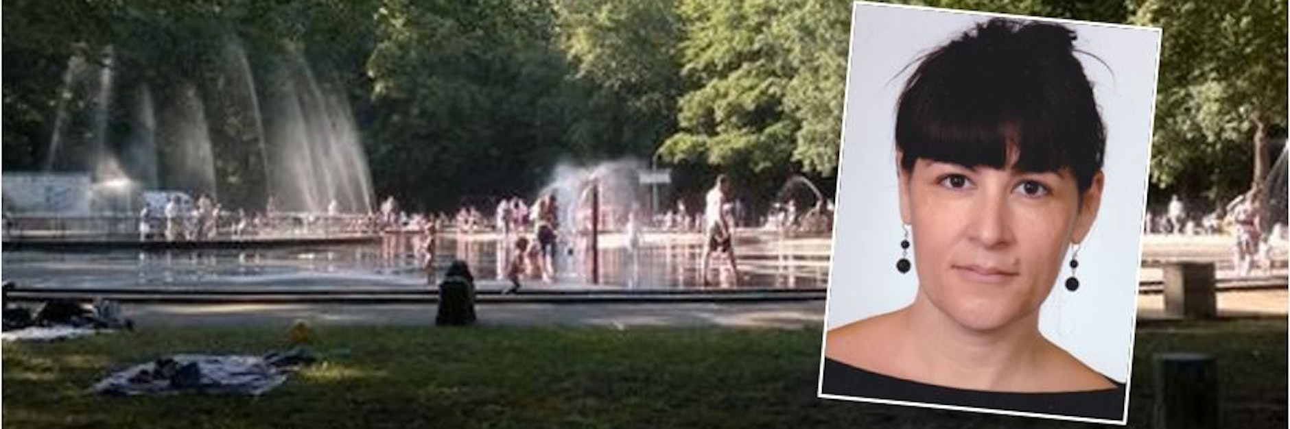 Die Plansche im Plänterwald: Hier kam es zu dem Vorfall mit Gabrielle Lebreton (kl. Foto).