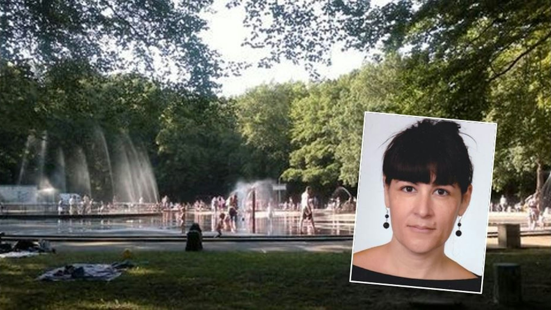 Die Plansche im Plänterwald: Hier kam es zu dem Vorfall mit Gabrielle Lebreton (kl. Foto).