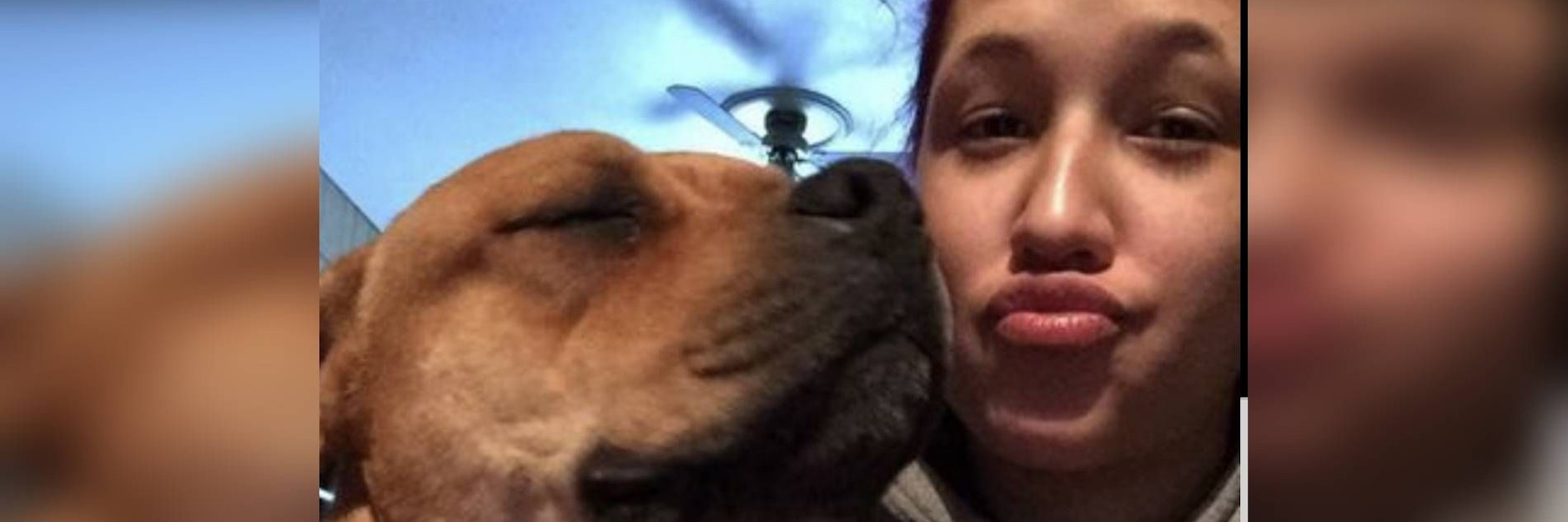 Aisha Nieves und ihr geliebter Hund Kovu