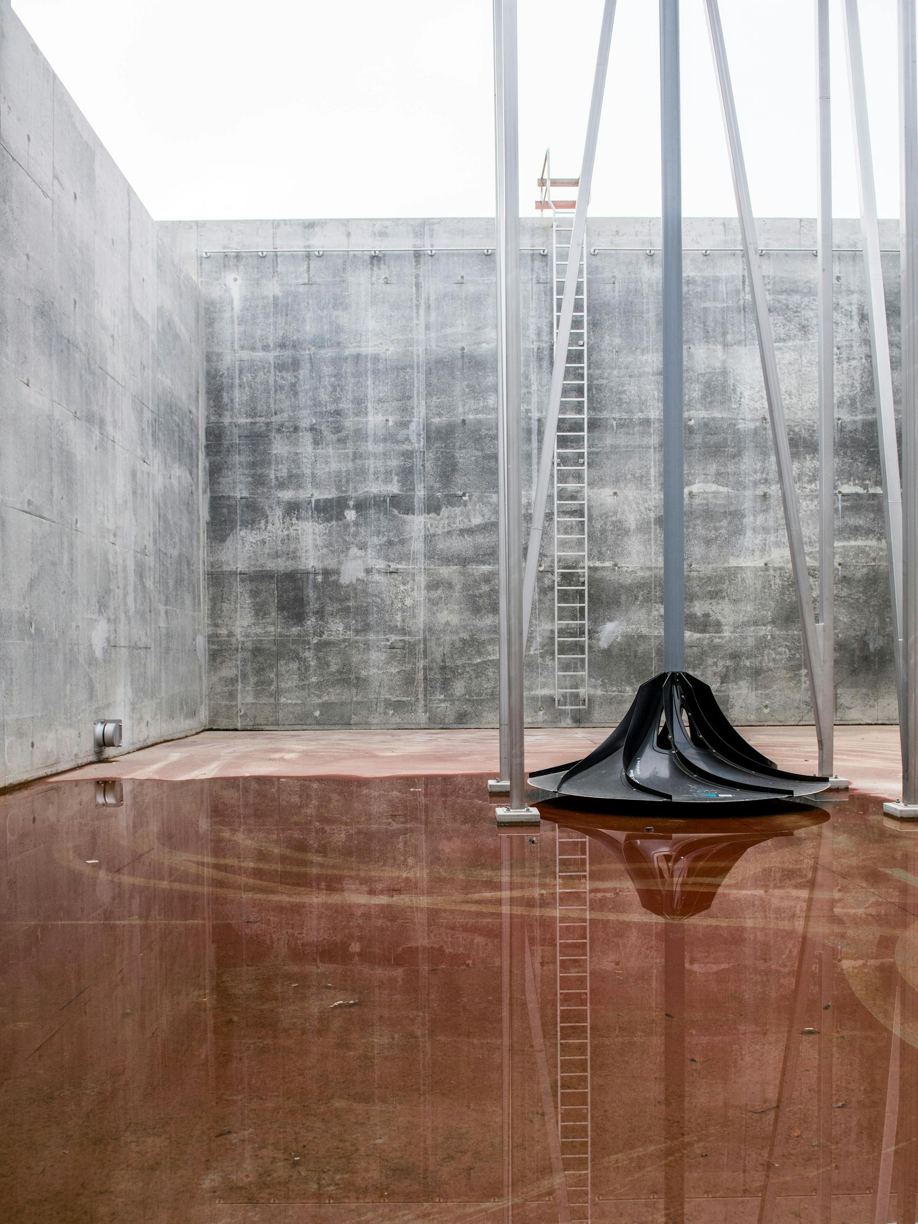 Ein neues Klärbecken in Waßmannsdorf