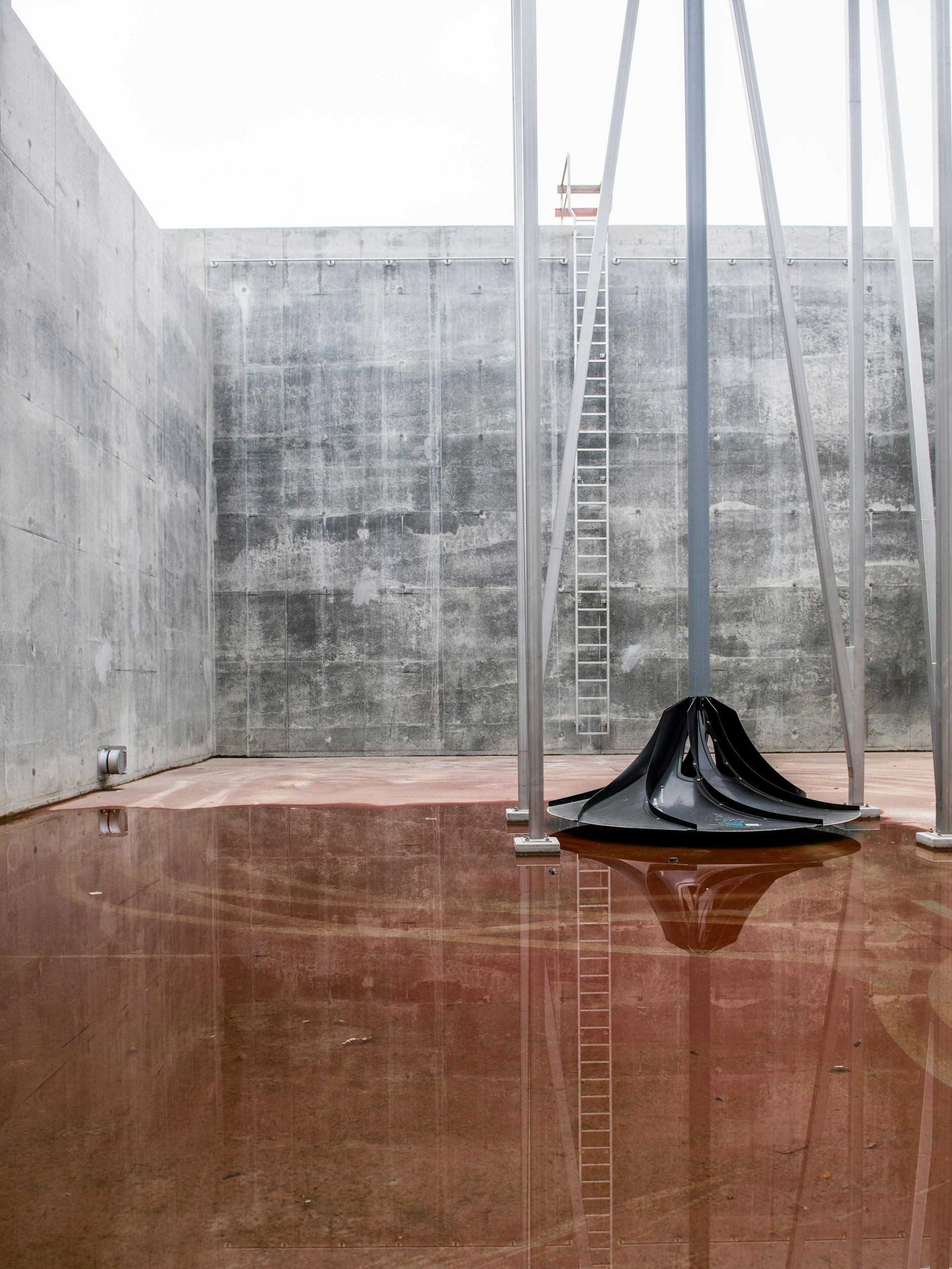 Ein neues Klärbecken in Waßmannsdorf