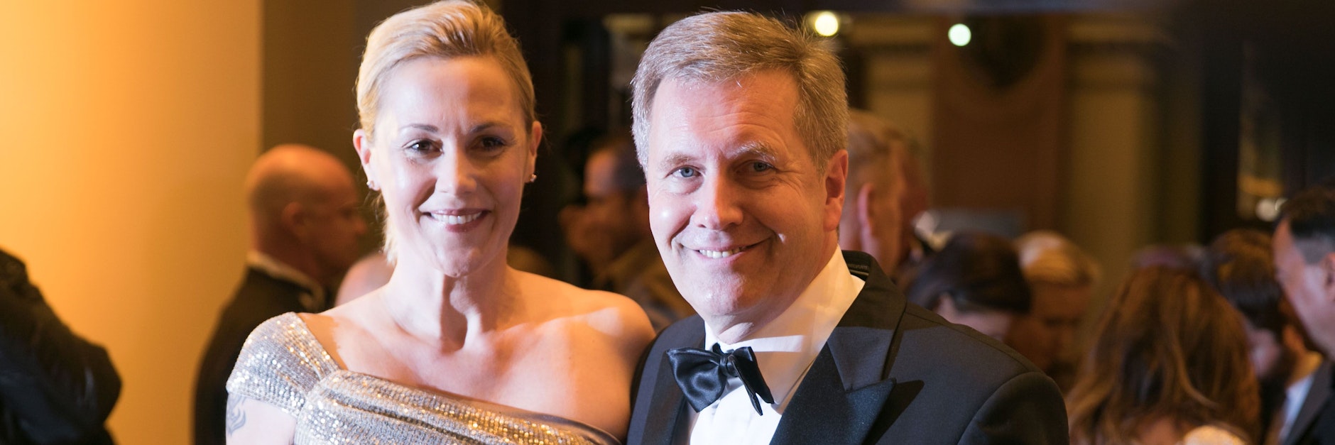 Ex-Bundespräsident Christian Wulff und seine Frau Bettina 2016 beim Deutschen Sportpresseball.&nbsp;&nbsp;