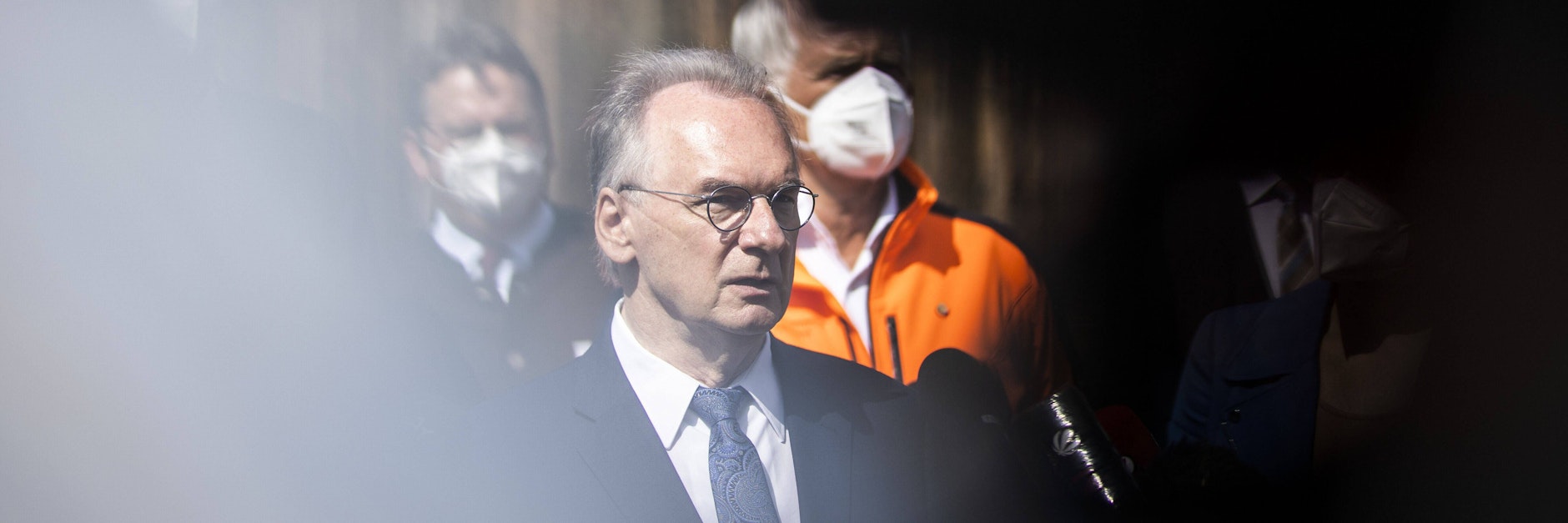 Reiner Haseloff, CDU-Ministerpräsident von Sachsen-Anhalt, kurz vor der entscheidenden Landtagswahl.