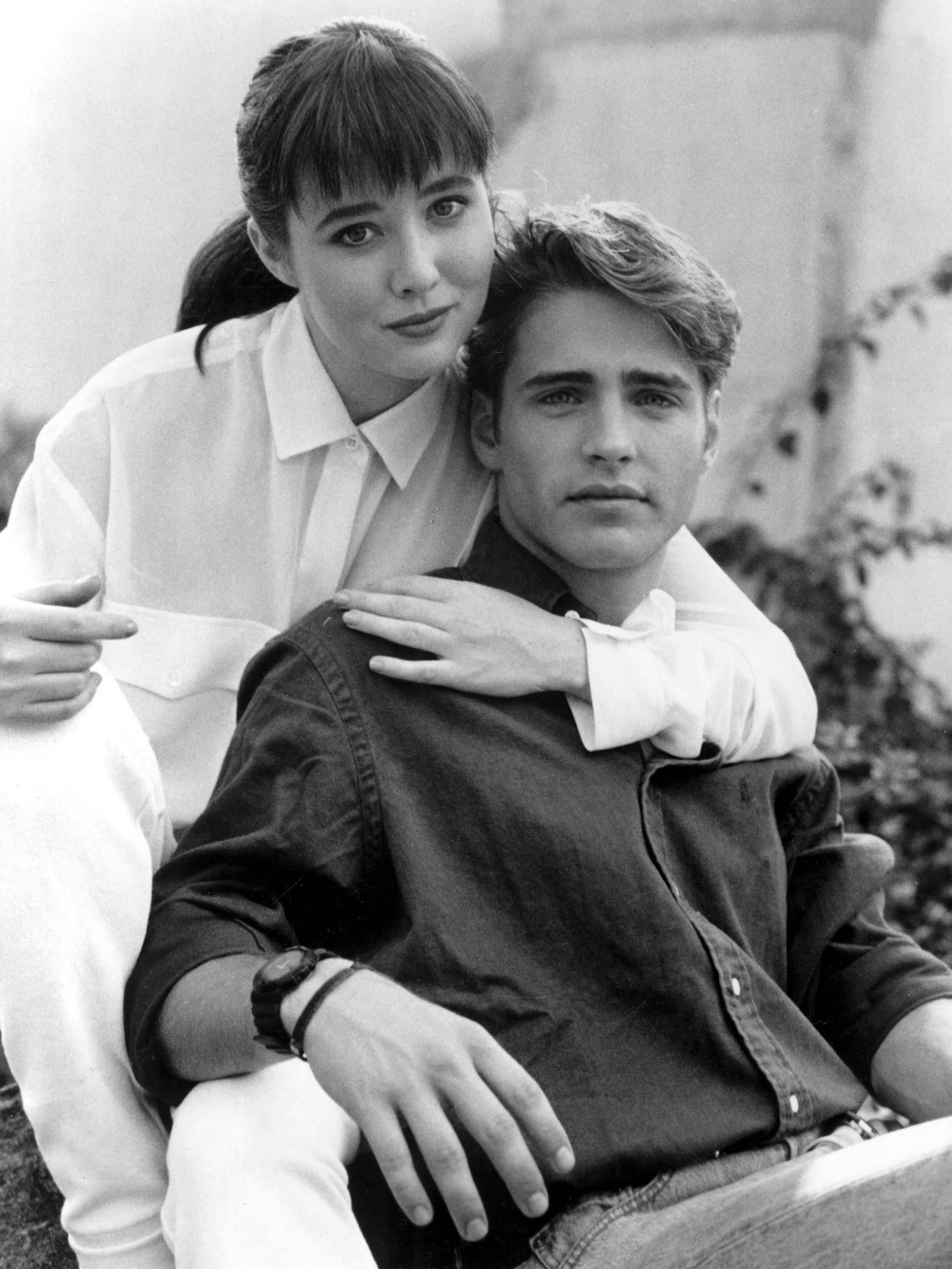 BEVERLY HILLS, 90210, Shannen Doherty, Jason Priestley, 1990–2000, cSpelling Television/courtesy Everett Collection Spelling 
