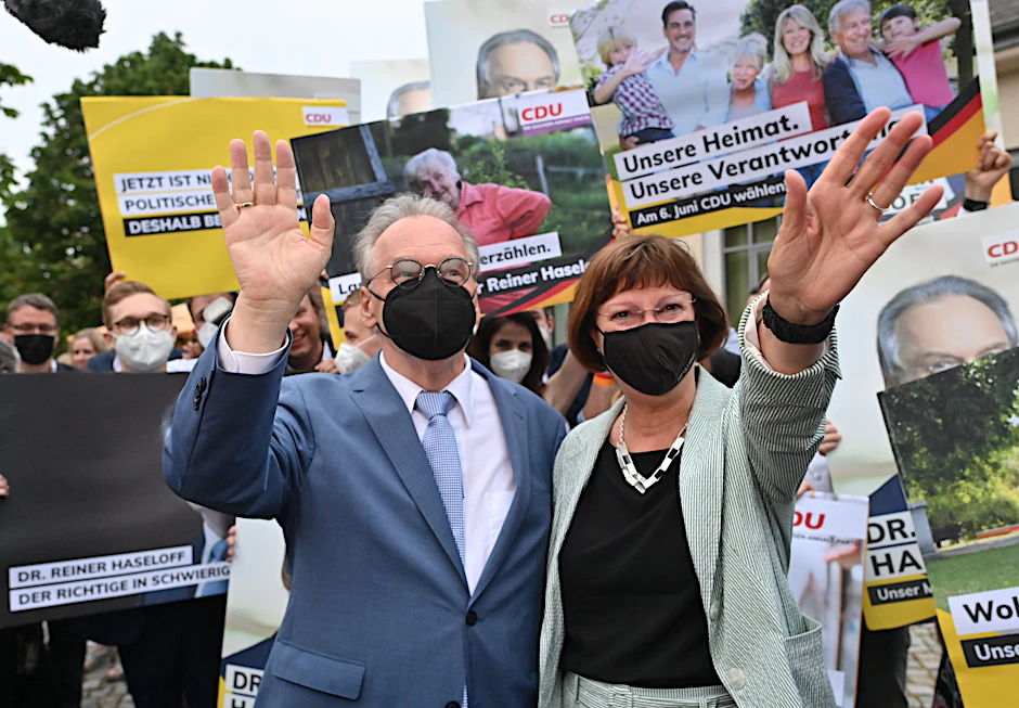 Reiner Haseloff und seine Frau Gabriele.
