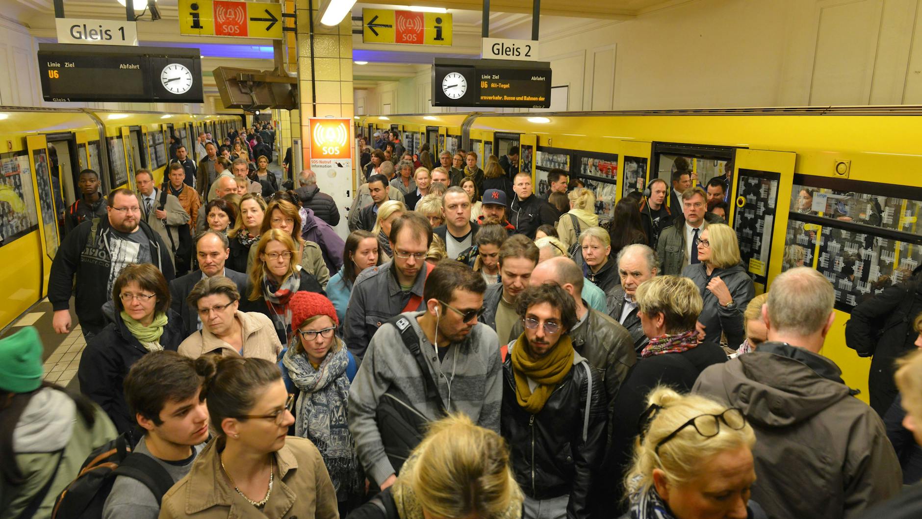 Weil 2015 auch die S-Bahn-Fahrer streikten, war die BVG völlig überfüllt.
