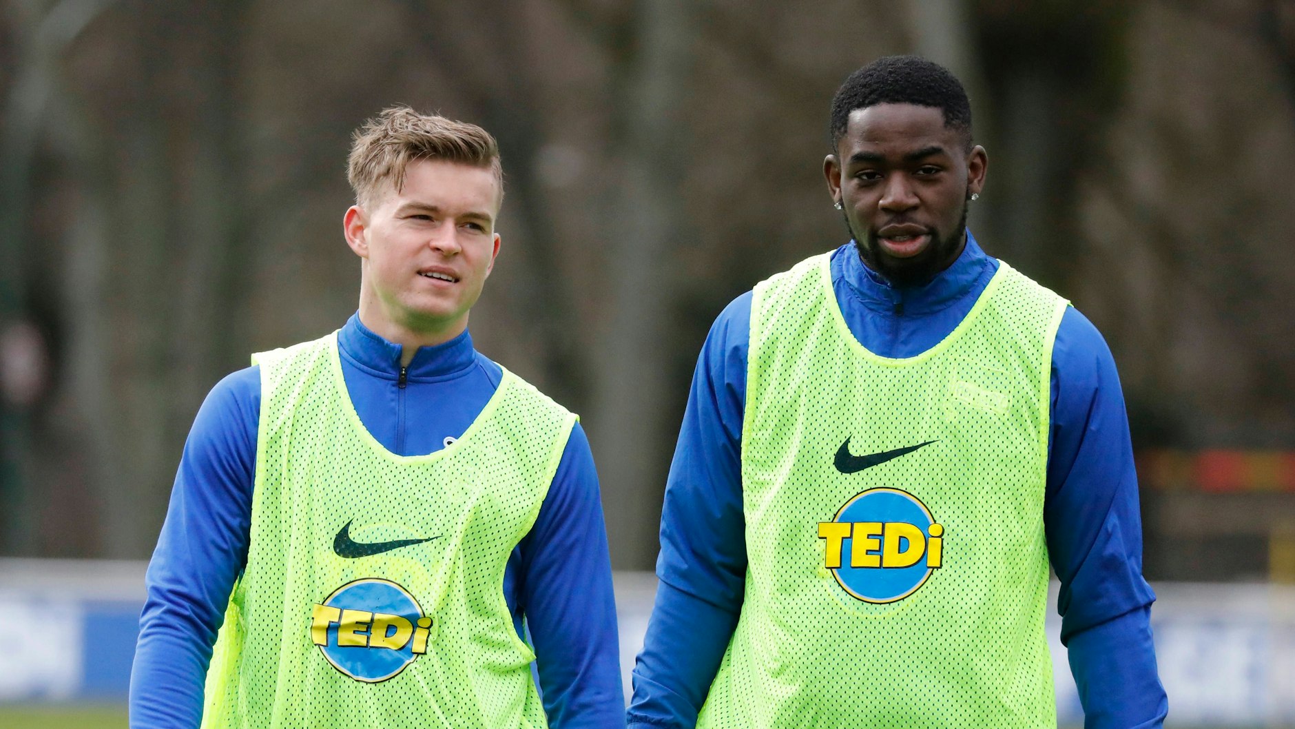 Herthas Maximilian Mittelstädt und Jordan Torunarigha (r.) sind heiße Kandidaten dafür, Deutschland bei Olympia zu vertreten.