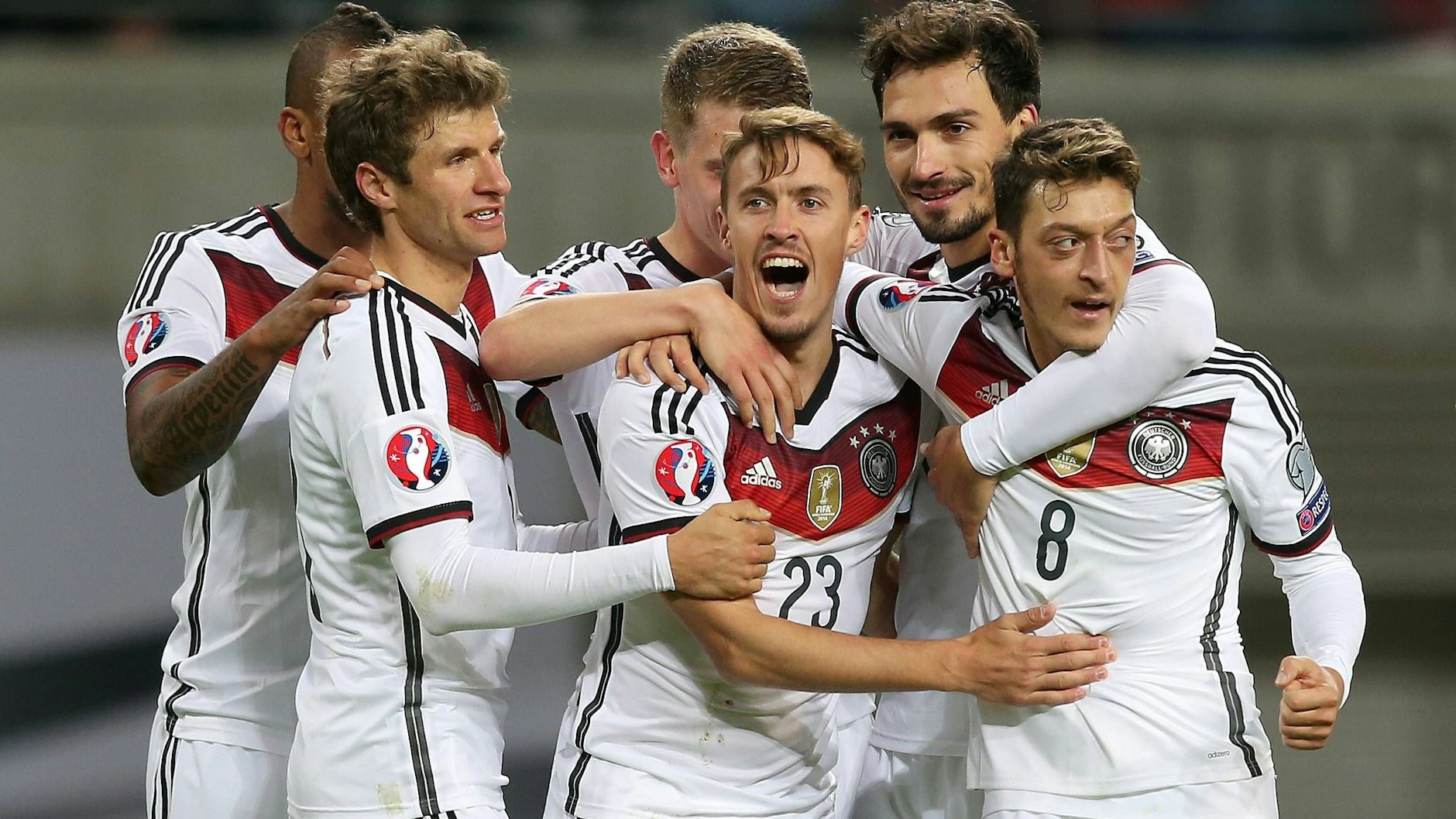 Max Kruses letzter Auftritt im DFB-Trikot: Im Herbst 2015 schoss er das Siegtor gegen Georgien. 