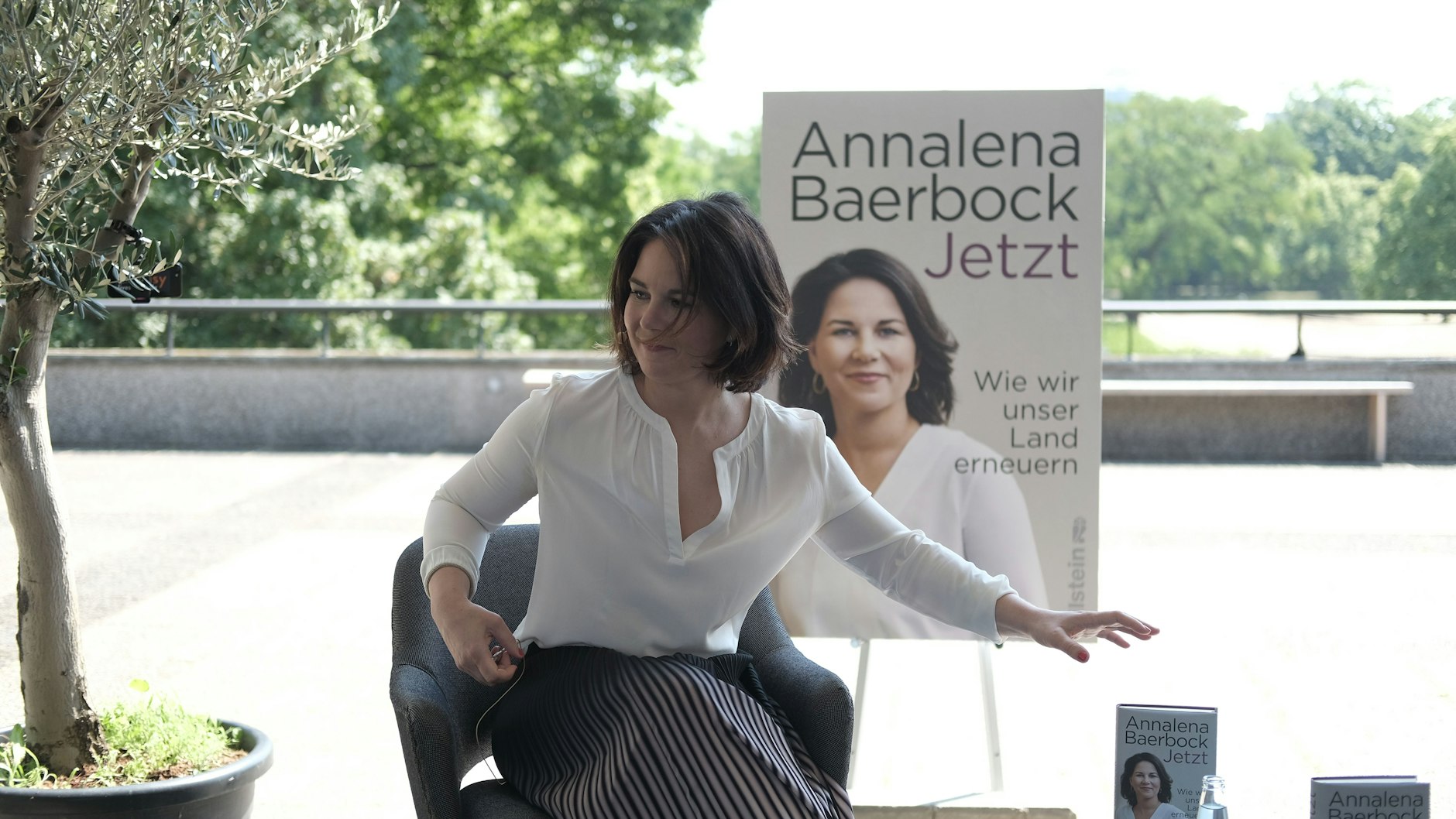 Annalena Baerbock bei ihrer Buchvorstellung im HKW in Berlin