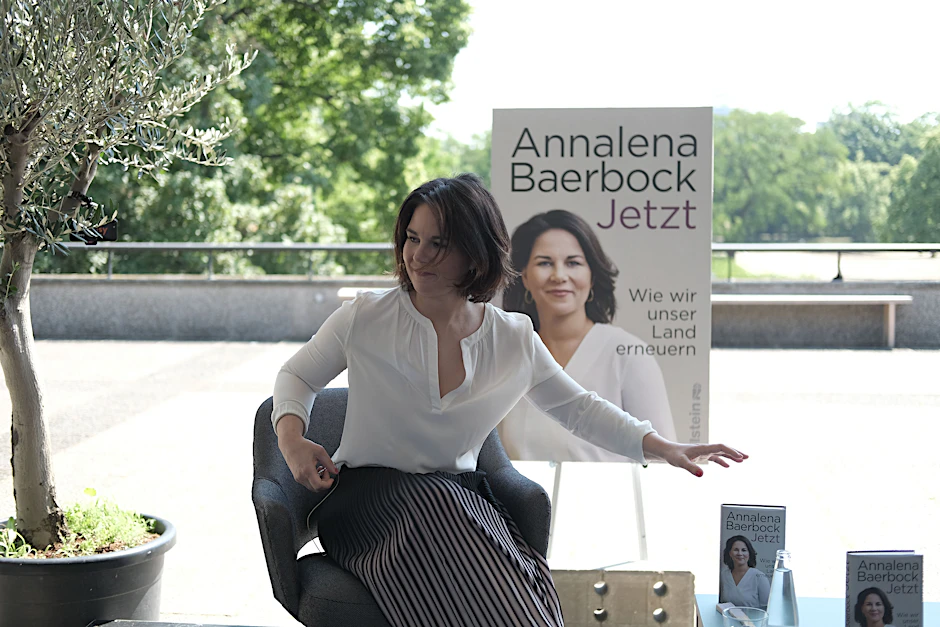 Annalena Baerbock bei ihrer Buchvorstellung im HKW in Berlin