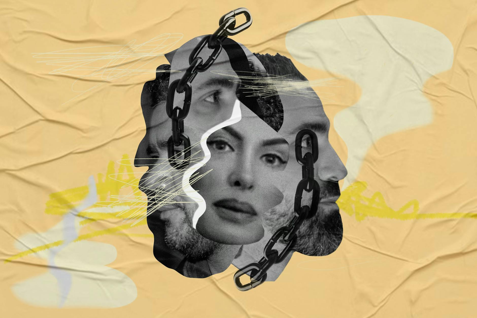 Sie steht zwischen Clan-Chef Arafat (links) und ihrem Mann Anis: Die Frau von Bushido ist seine größte Beschützerin. <br>