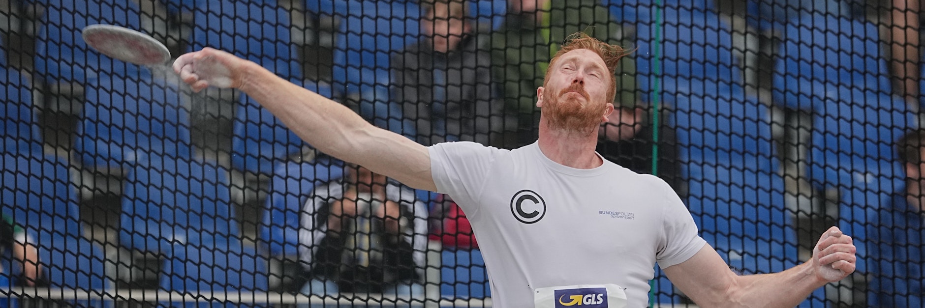 Berlins Christoph Harting, Diskuswurf-Olympiasieger 2016 in Rio, hat mit der Scheibe so seine Probleme.