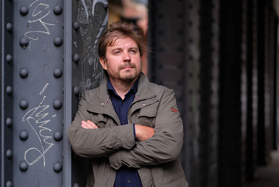 Sergei Lebedew am Savignyplatz in Berlin<br>