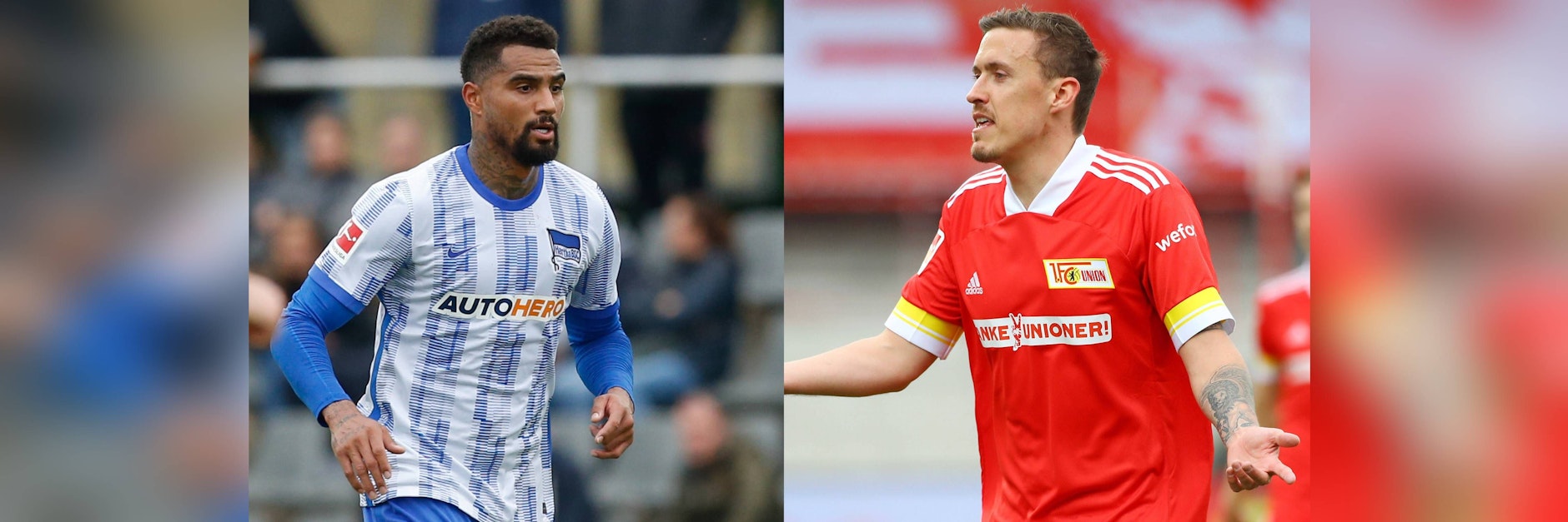 Herthas Prince Boateng und Unions Max Kruse lieferten sich schon vor der Saison einen kleinen Schlagabtausch – im Internet.