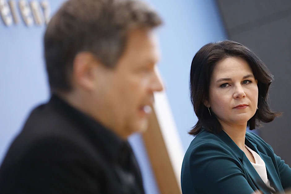 Robert Habeck (li.) wurde im Rennen um die grüne Kanzlerkandidatur nur Zweiter, aufgestellt wurde Annalena Baerbock (re.).