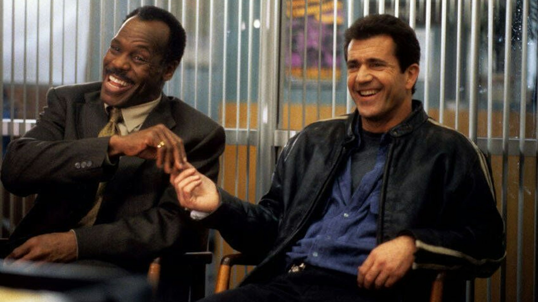 Danny Glover und&nbsp;Mel Gibson in einer Szene aus&nbsp;„Lethal Weapon 4 – Zwei Profis räumen auf“, 1998
