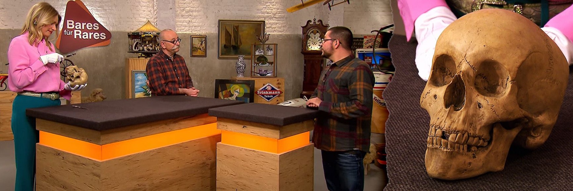 Bei der ZDF-Show „Bares für Rares“ kam jetzt ein Totenschädel unter den Hammer - und brachte eine Mega-Summe!