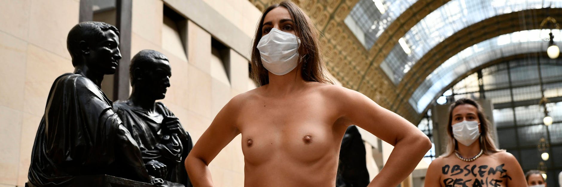 In Frankreich protestierten die Aktivistinnen von Femen im Museum. In Berlin wird der Oben-Ohne-Protest am Samstag auf die Straße getragen.