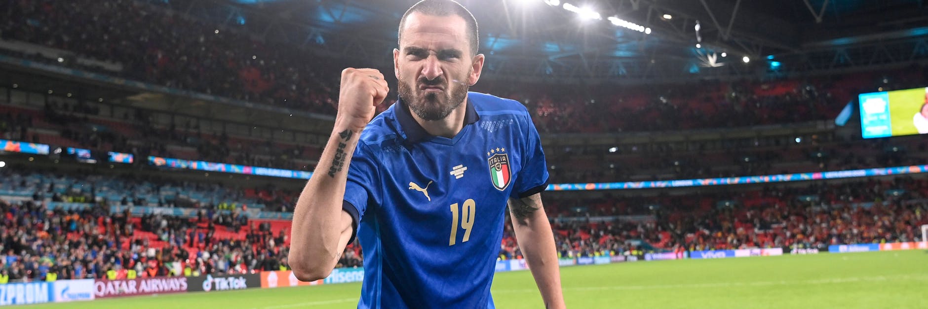 Leonardo Bonucci - fast hätte er es nicht zurück aufs Feld geschafft. Er nahm es italienisch locker.