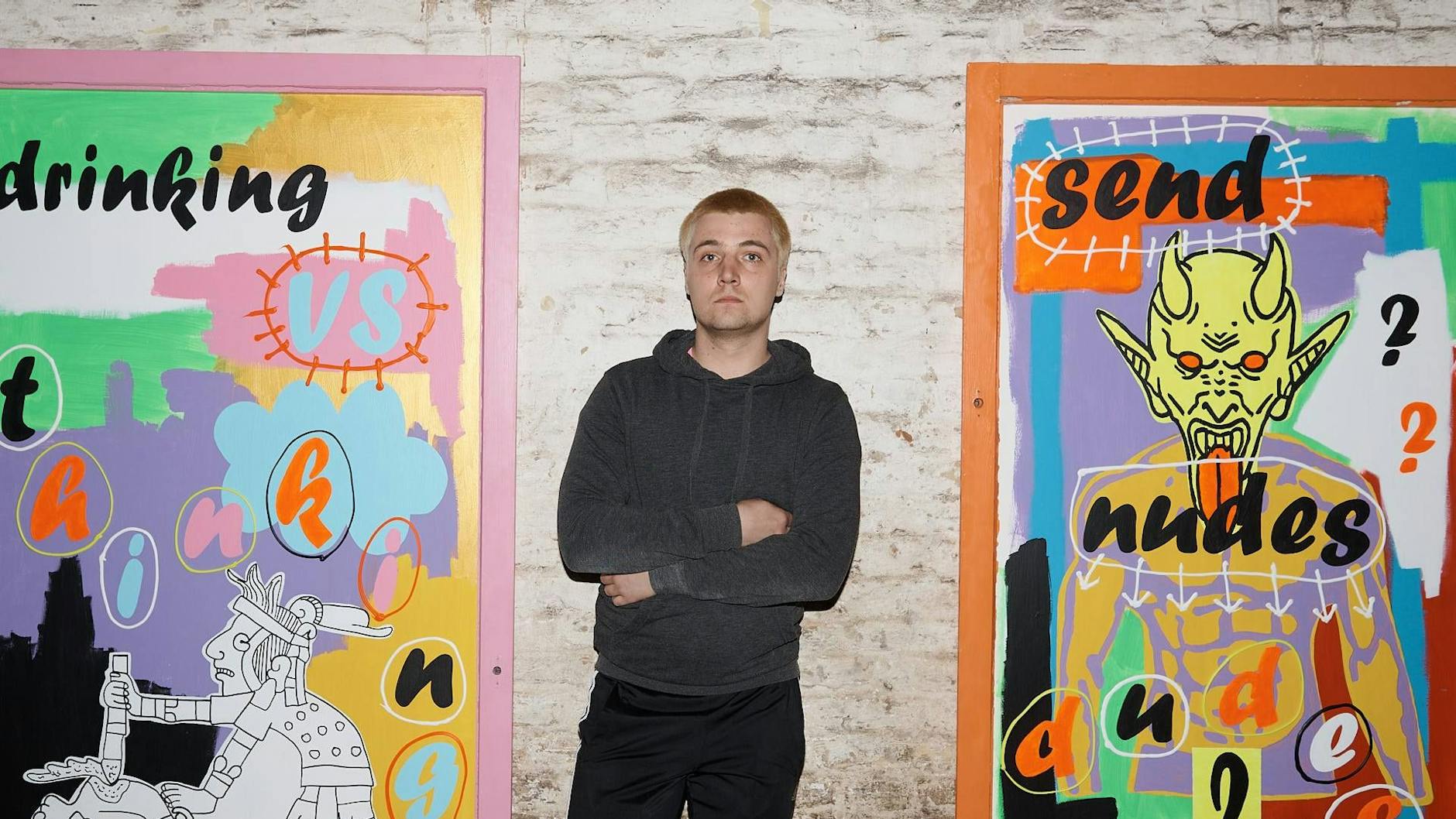 Kennet Lekko, 28, artist from Estonia.
