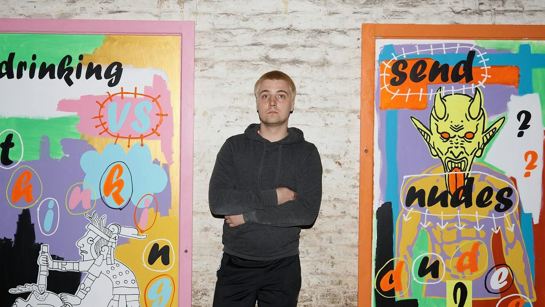 Kennet Lekko, 28, artist from Estonia.