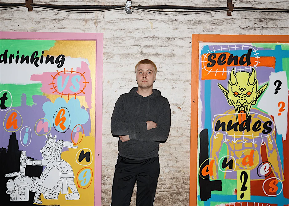 Kennet Lekko, 28, artist from Estonia.