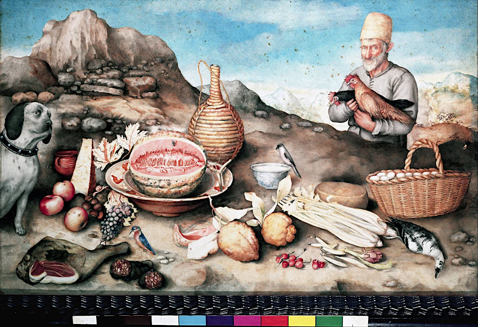 Das Picknick-Gemälde aus dem Palazzo Pitti in Florenz belegt es: Zu Reh passen Früchte hervorragend.