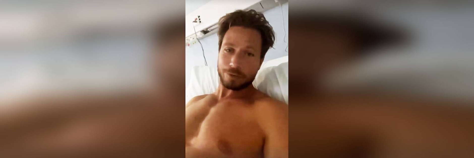 Sebastian Pannek meldete sich aus der Klinik. Er hatte einen Unfall mit einer Flex.