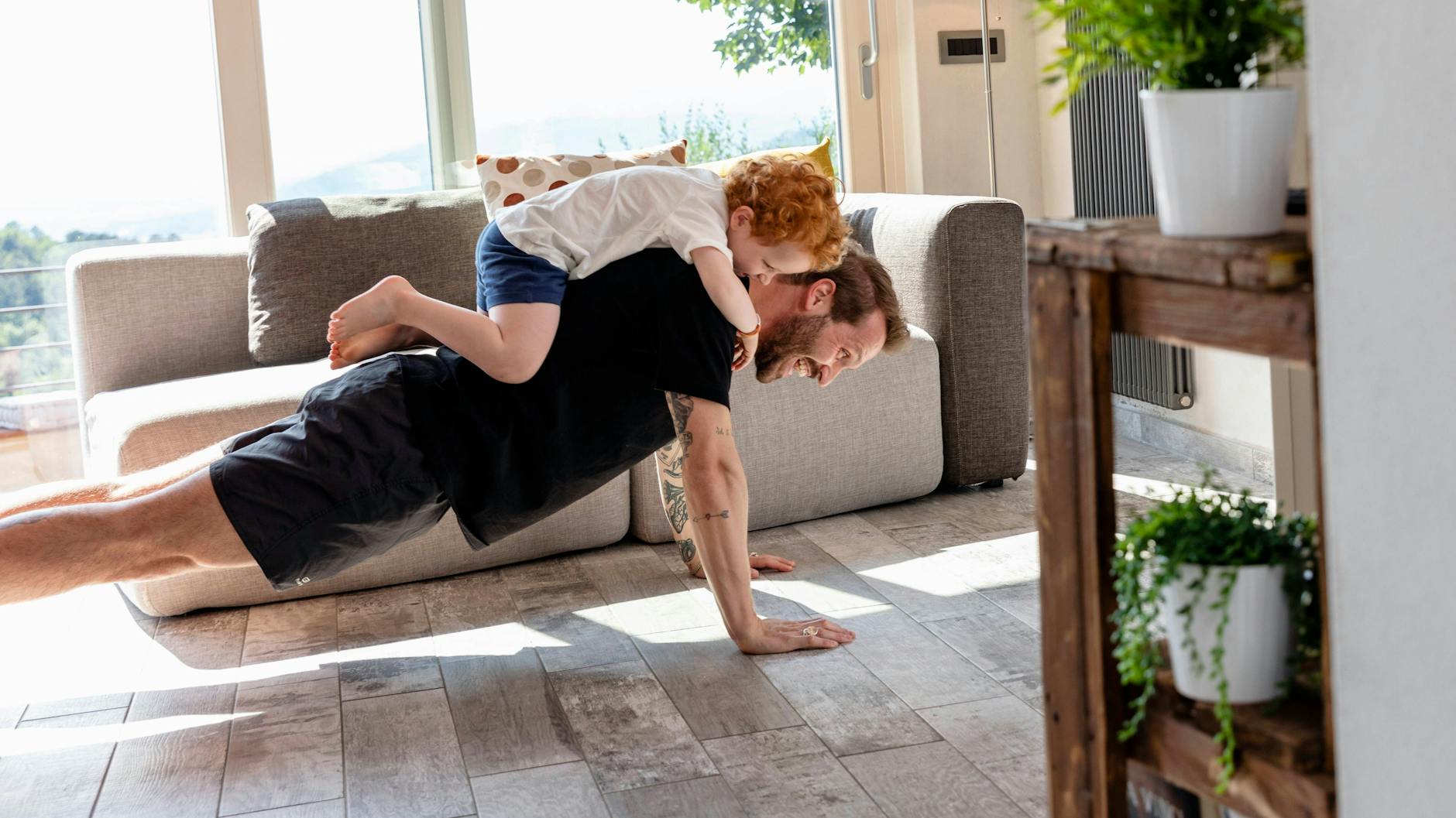 Doppelt gesund: Körpernähe macht glücklich, Sport hält fit und jung.