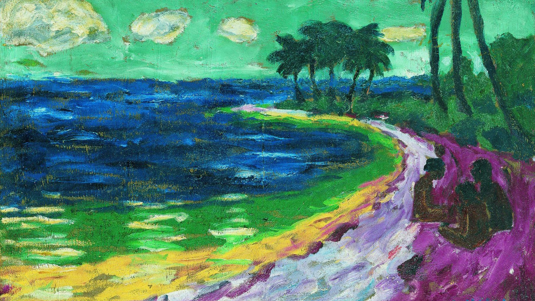 Emil Nolde:„Meerbucht“ (Papua-Neuguinea), 1914, Öl auf Leinwand