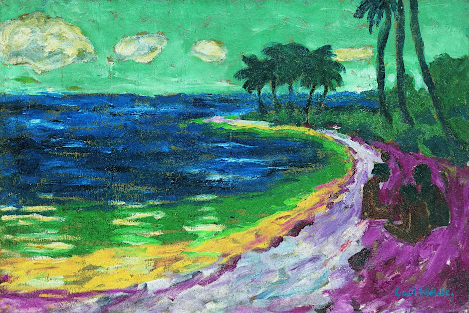 Emil Nolde:„Meerbucht“ (Papua-Neuguinea), 1914, Öl auf Leinwand