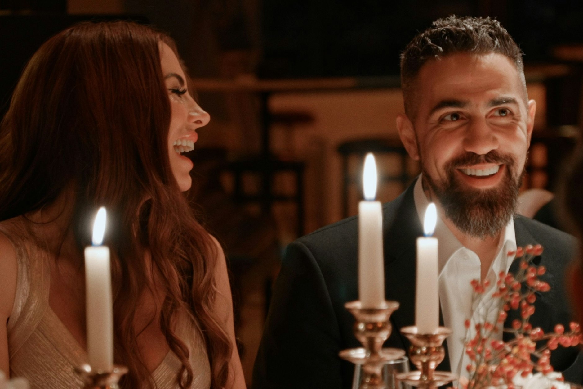 An seiner Seite: Anna-Maria Ferchichi neben ihrem Ehemann Anis, auch bekannt als Rapper Bushido.