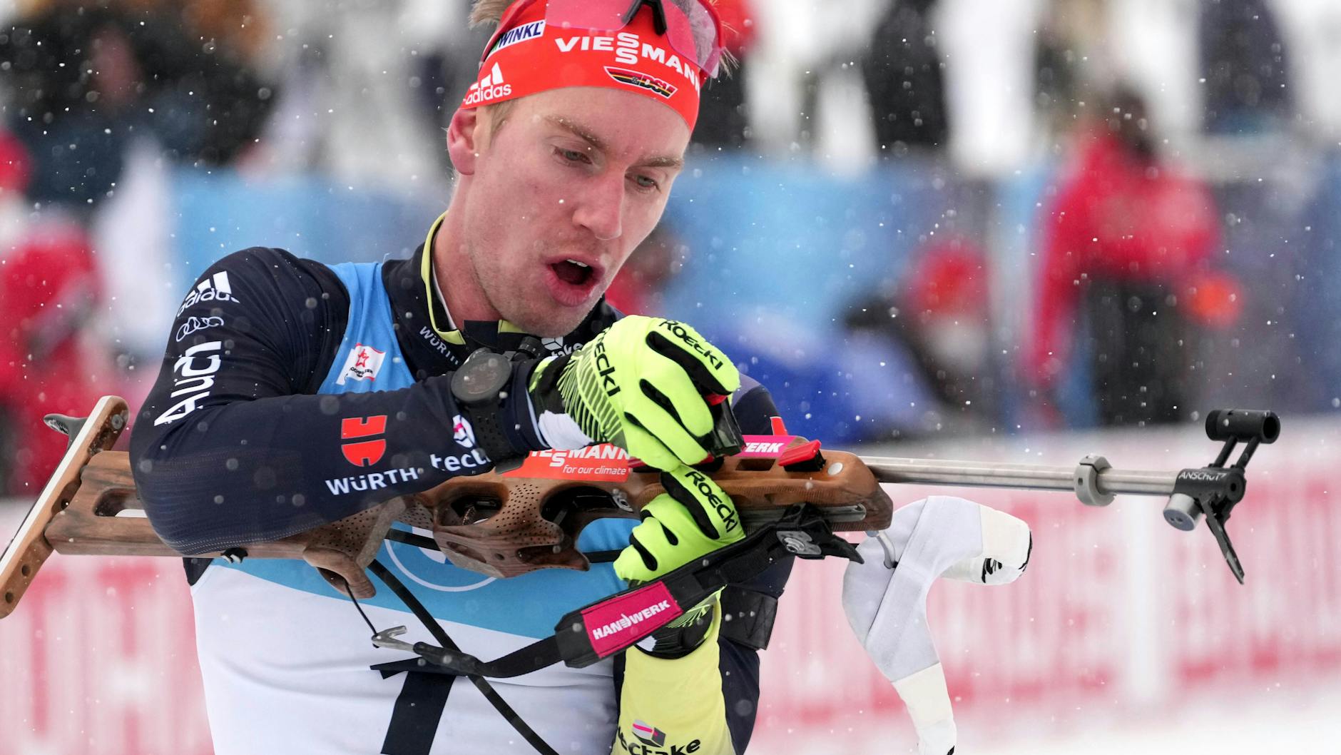 Johannes Kühn konnte in Hochfilzen den ersten deutschen Weltcupsieg in dieser Saison holen.
