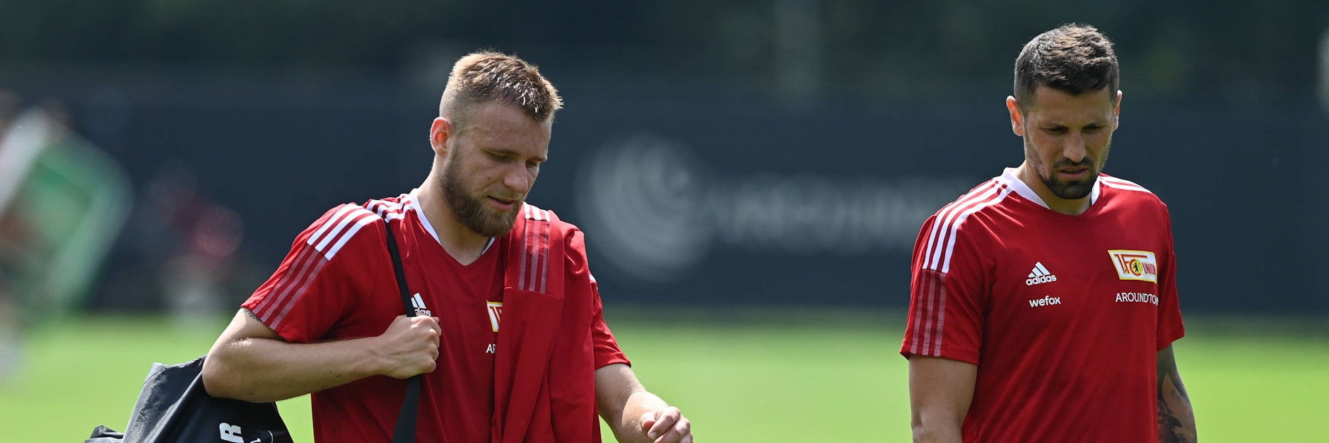 Machen sich derzeit Gedanken über ihre sportliche Zukunft: Unions Sommerzugänge Tymoteusz Puchacz (l.) und Pawel Wszolek.&nbsp;