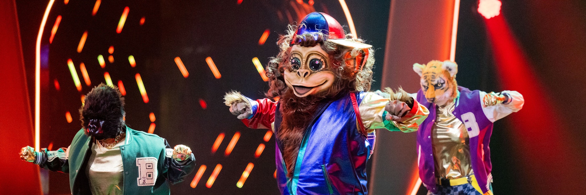 Der Affe überzeugte schon in der ersten Folge von „The Masked Dancer“ mit seiner coolen Performance.