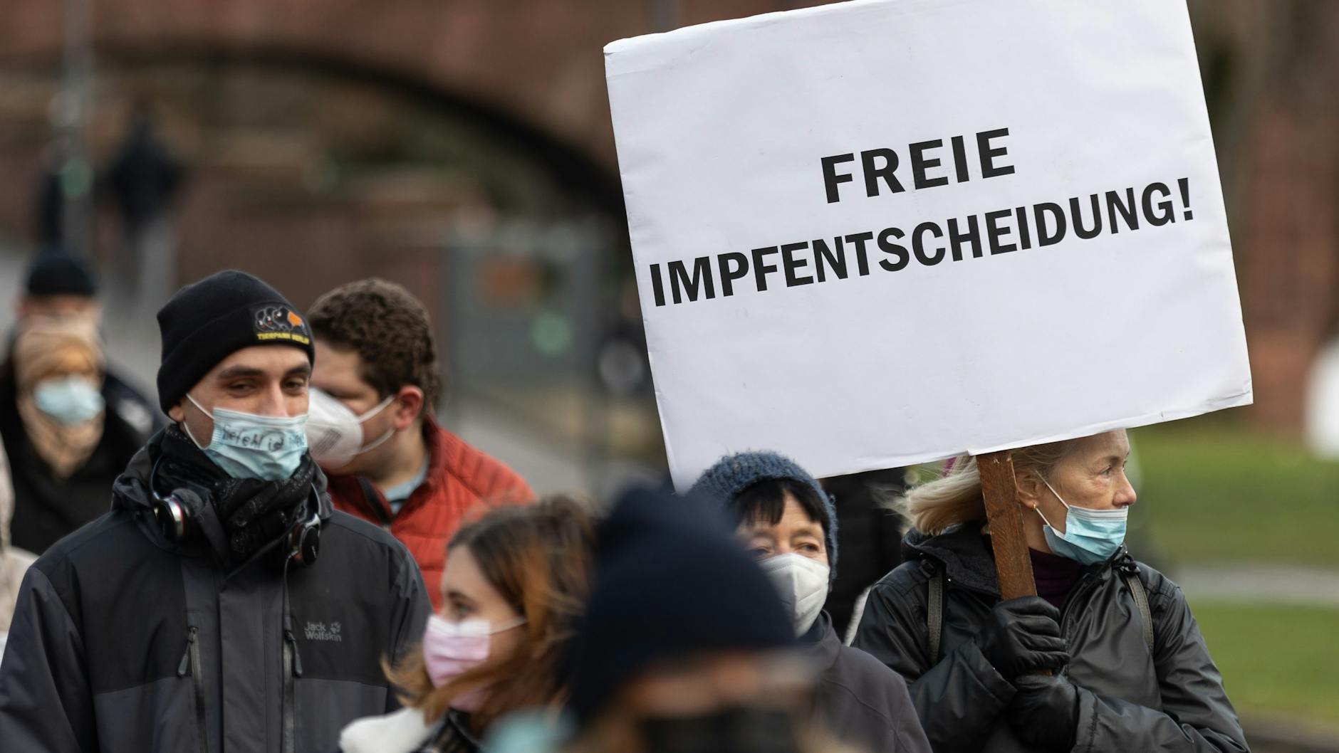 Demo gegen Impfpflicht am Montag in Frankfurt. 