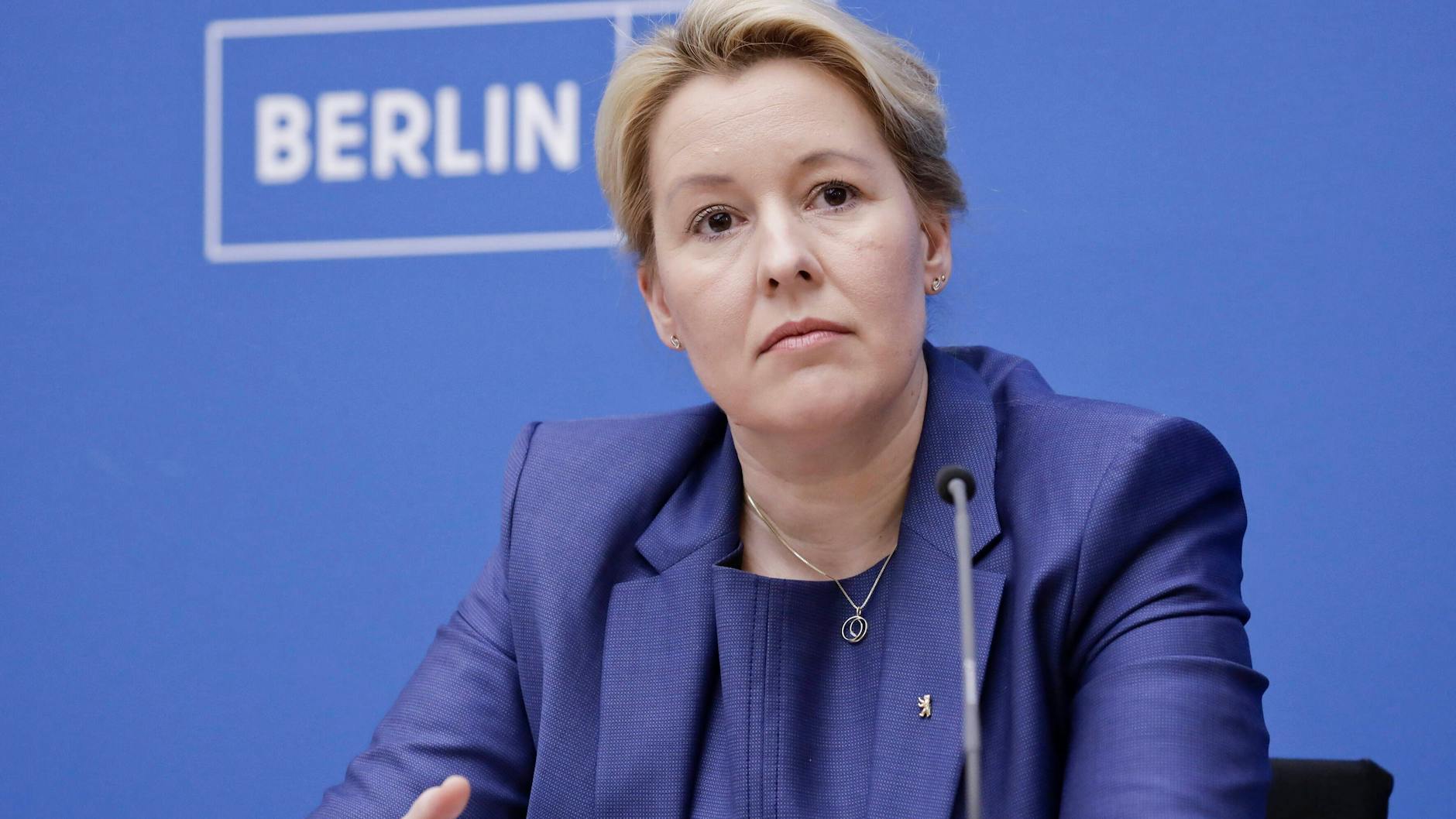 Die Regierende Bürgermeisterin Franziska Giffey (SPD)