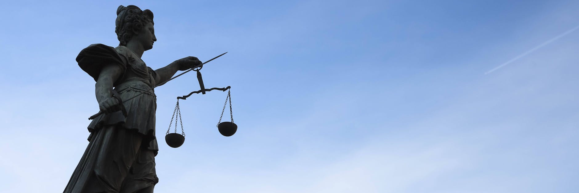 Justitia ist die römische Göttin der Gerechtigkeit. 