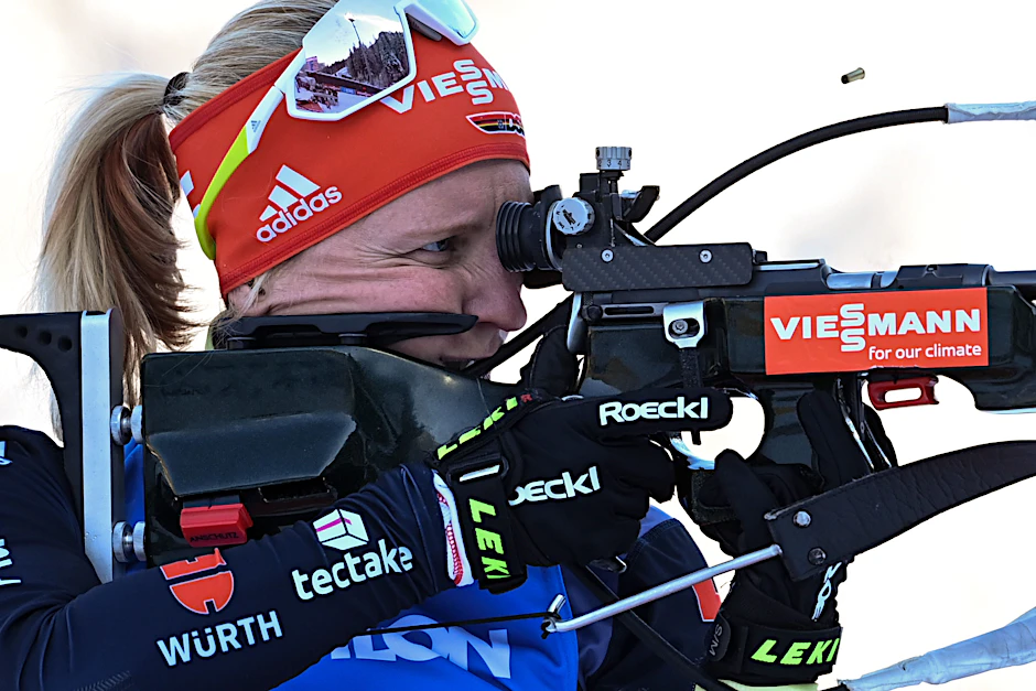 Franziska Hildebrand war beim Weltcup in Ruhpolding auf Platz 17 die beste deutsche Biathletin.