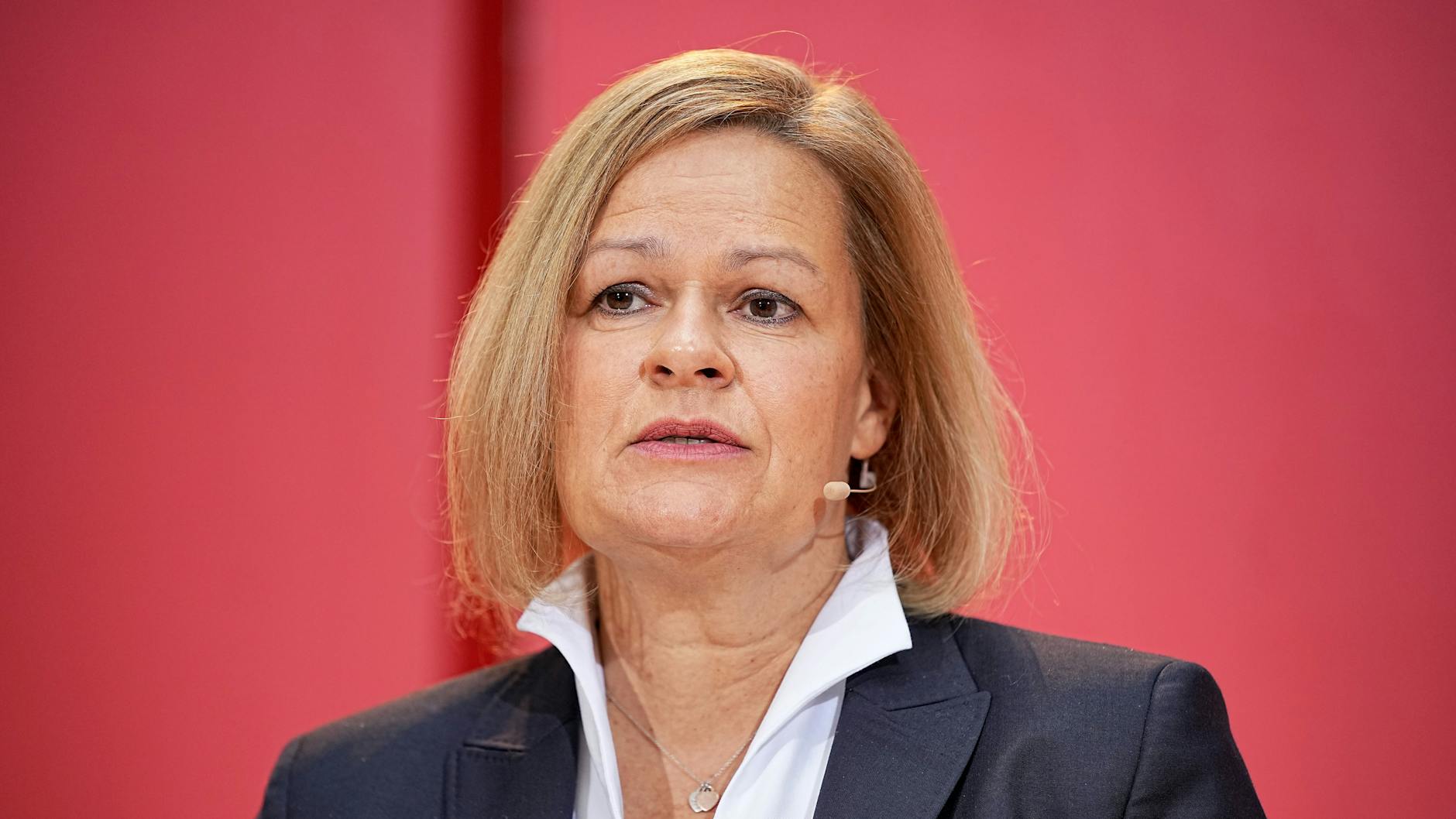 Bundesinnenministerin Nancy Faeser (SPD) will eine europäische Lösung in Sachen Telegram.