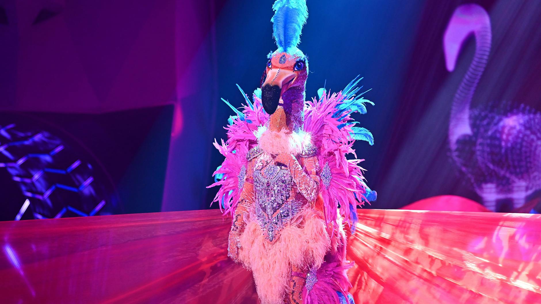 Ross Antony steckte bei „The Masked Singer“ im Kostüm des Flamingos.