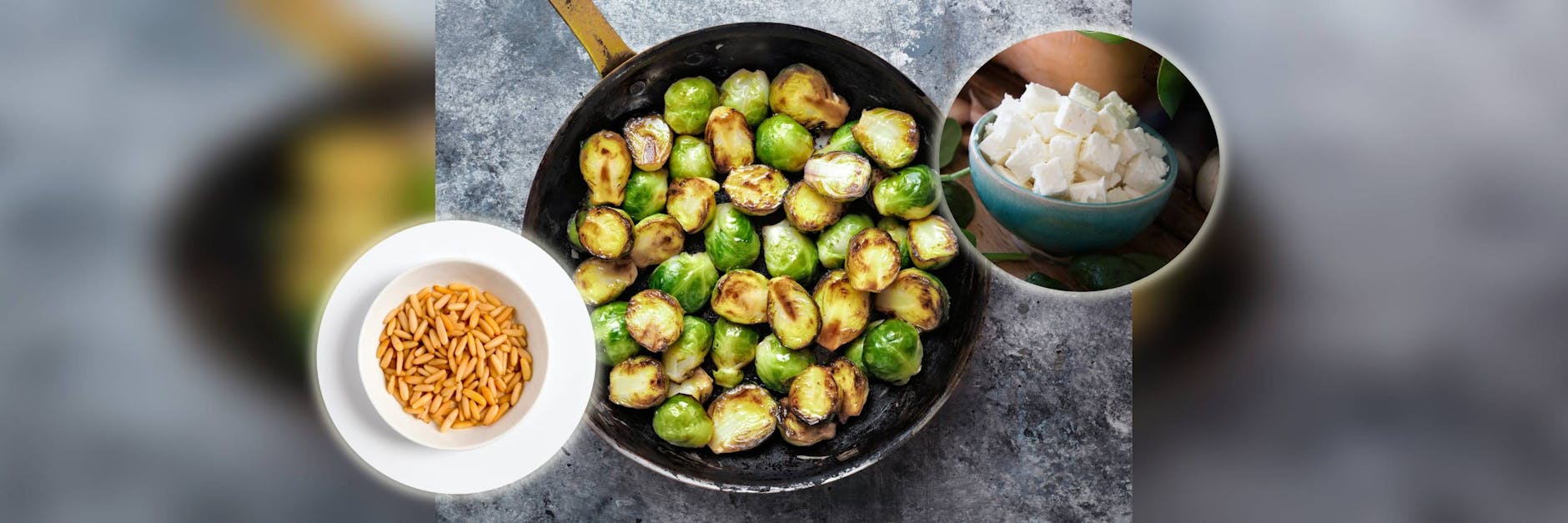 Rosenkohl mit Pinienkernen und Feta klingt ungewöhnlich, schmeckt aber hervorragend.