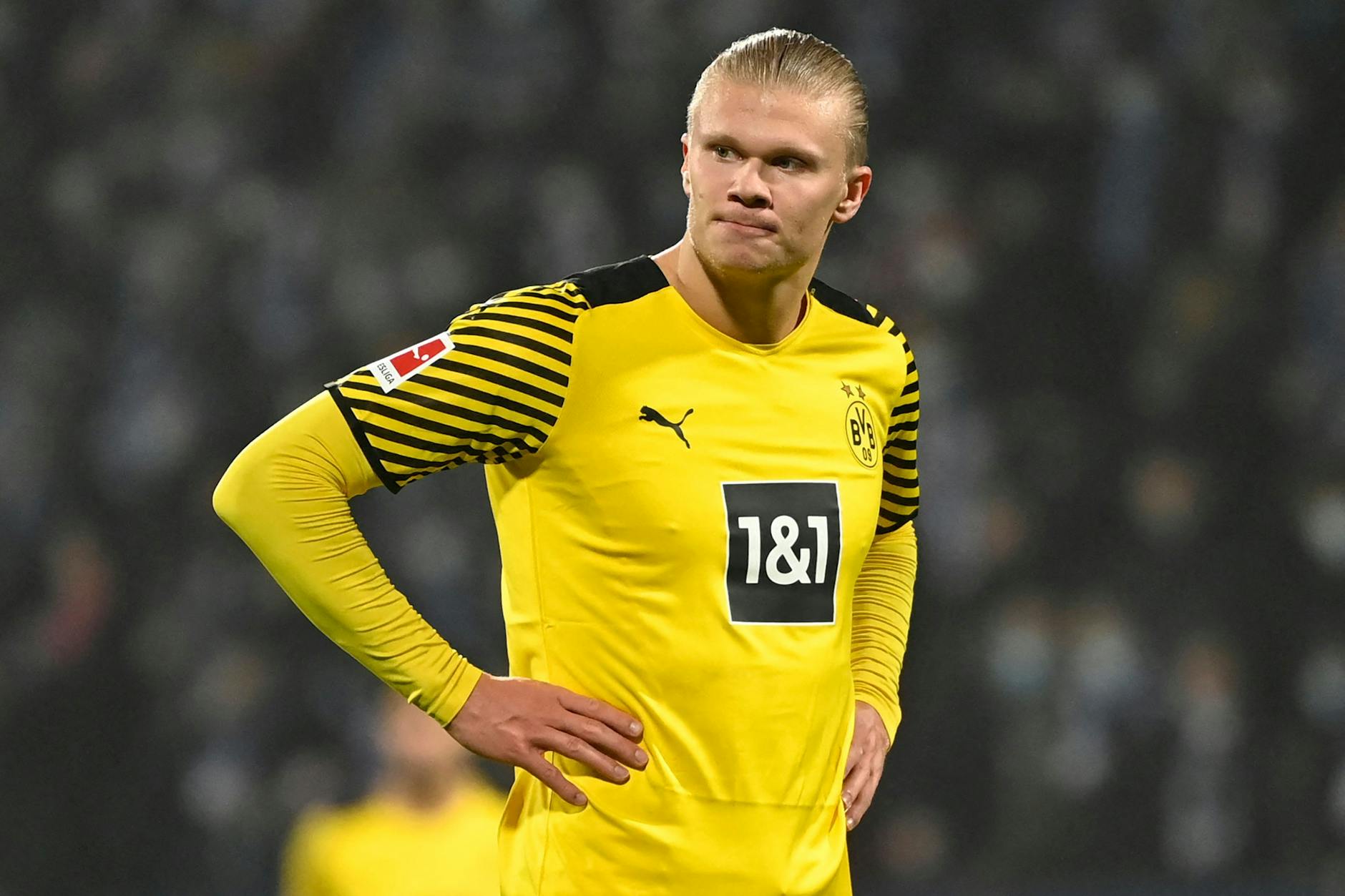 Erneut zu Norwegens Fußballer des Jahres gewählt worden, aber zuletzt bei Borussia Dortmund ohne Torerfolg: Stürmer Erling Haaland.