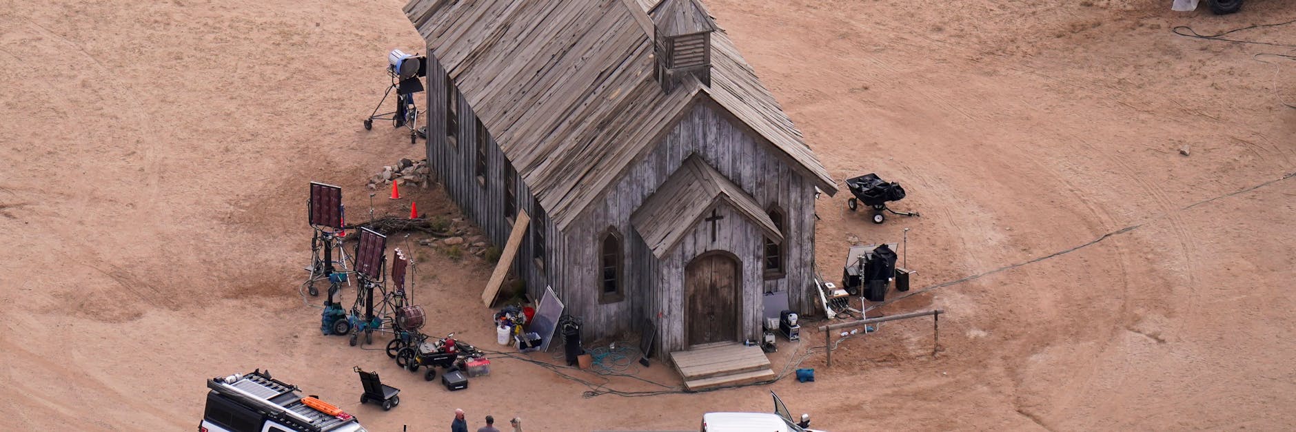 Der Ort der Tragödie: Am Filmset auf der Bonanza Creek Ranch in Santa Fe wurde Kamerafrau Halyna Hutchins im vergangenen Oktober erschossen.