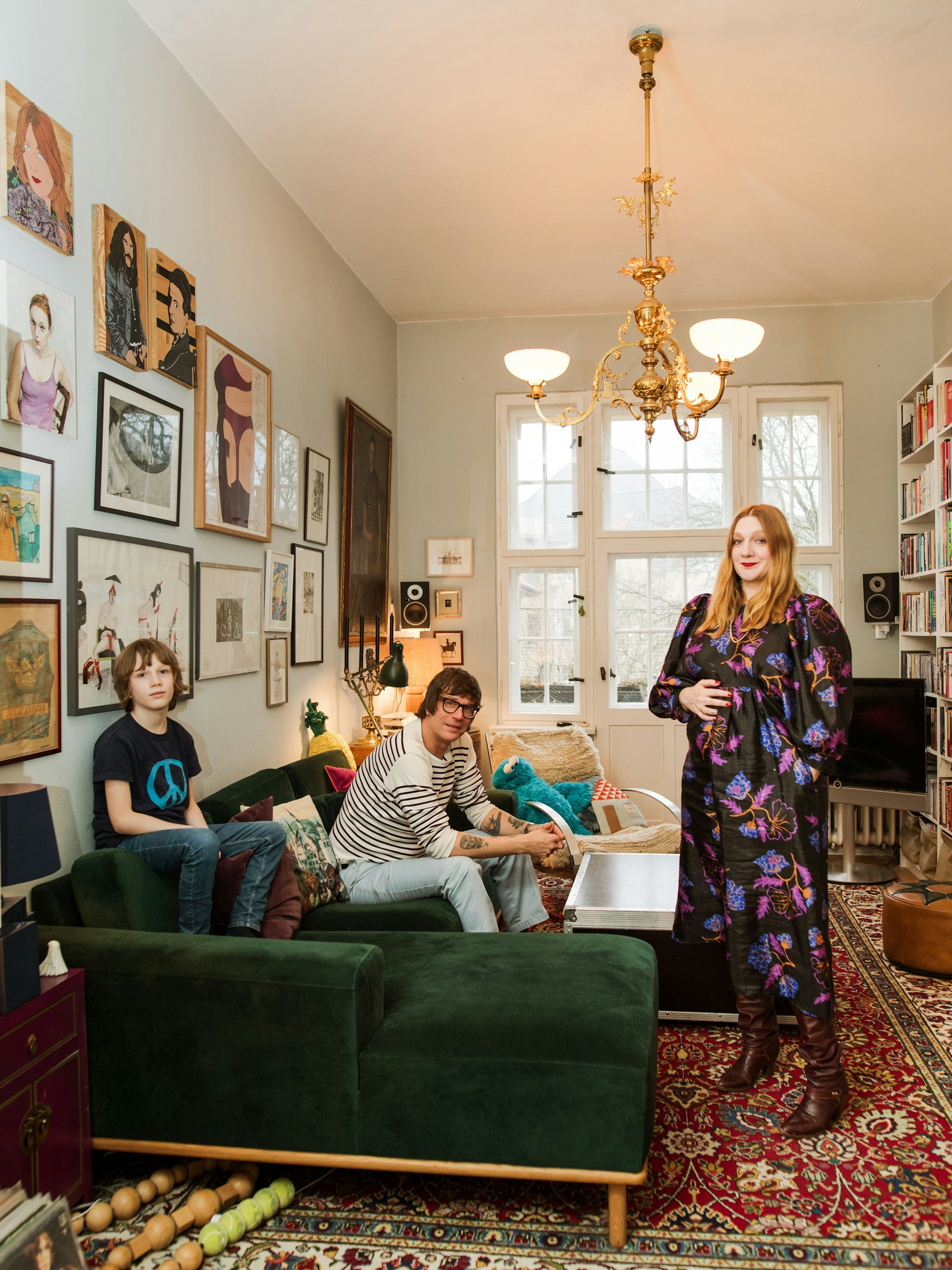 Diana Weis hat mit ihrem Mann Gabriel und Sohn Fritz zu sich eingeladen.