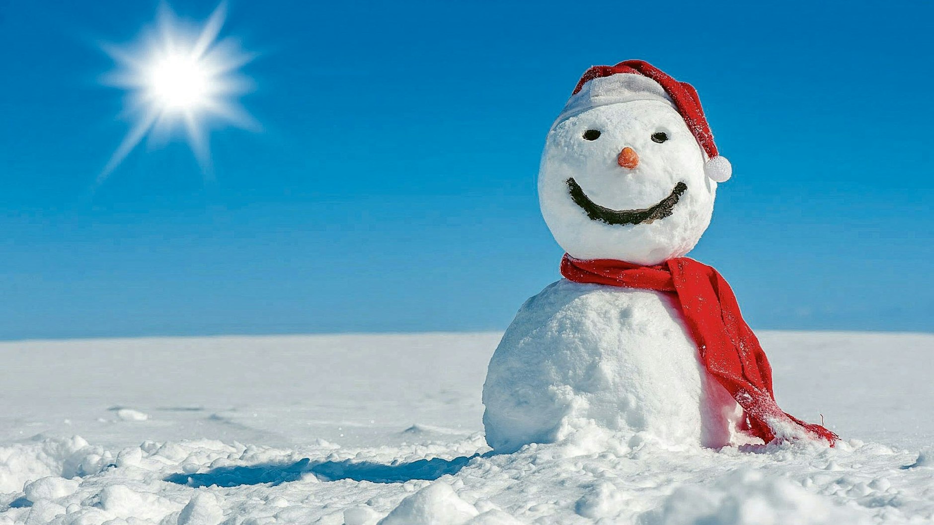 Kugeln aus Schnee, Kohlen oder Kieselsteine als Augen und Mund, eine Karotte als Nase – und schon erstrahlt in winterlicher Pracht ein Schneemann.