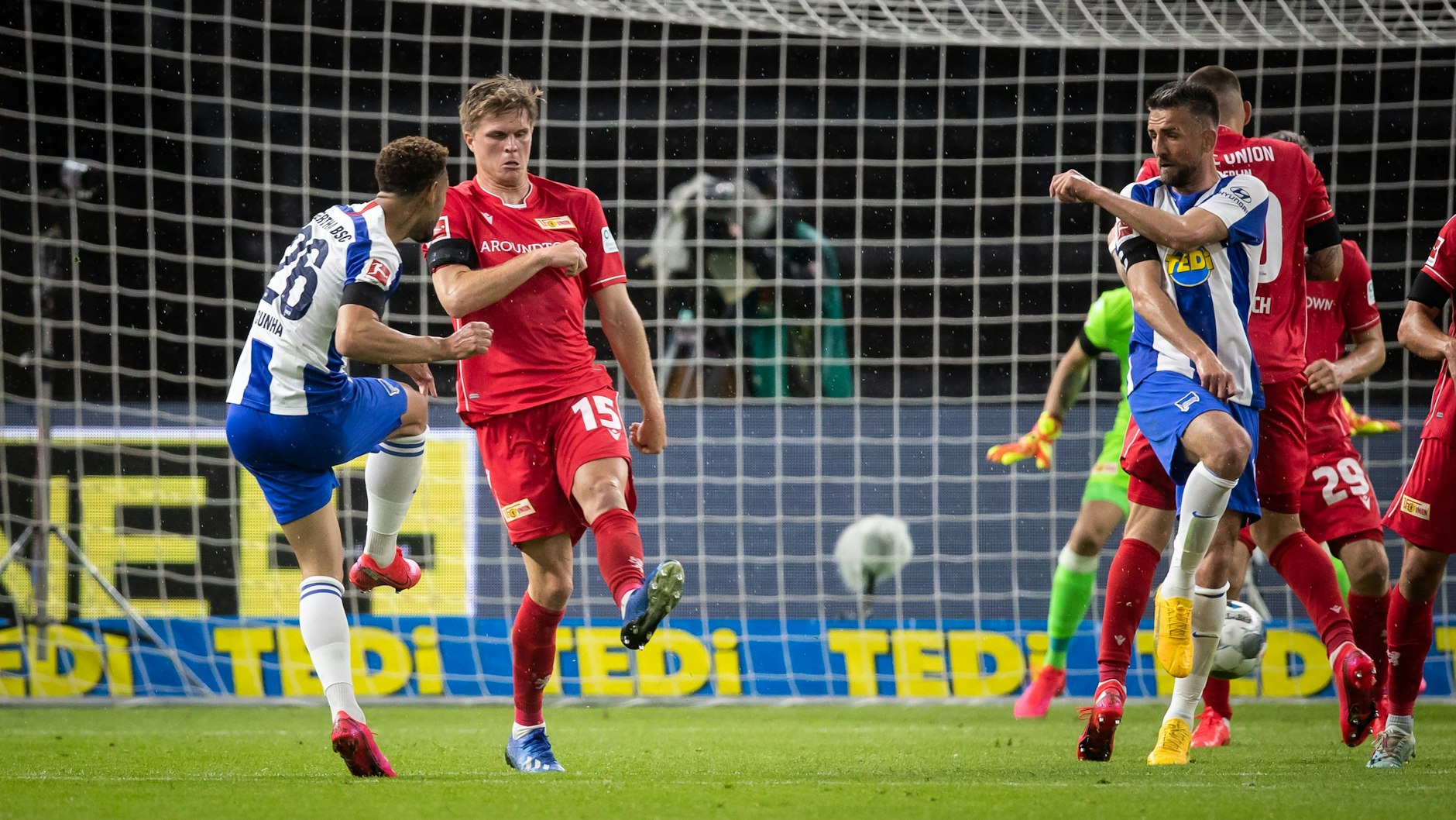 Matheus Cunha traf in der Vorsaison im Derby gegen den 1. FC Union beim 3:0-Sieg und sicherte sich einen Platz in den Geschichtsbüchern.&nbsp;
