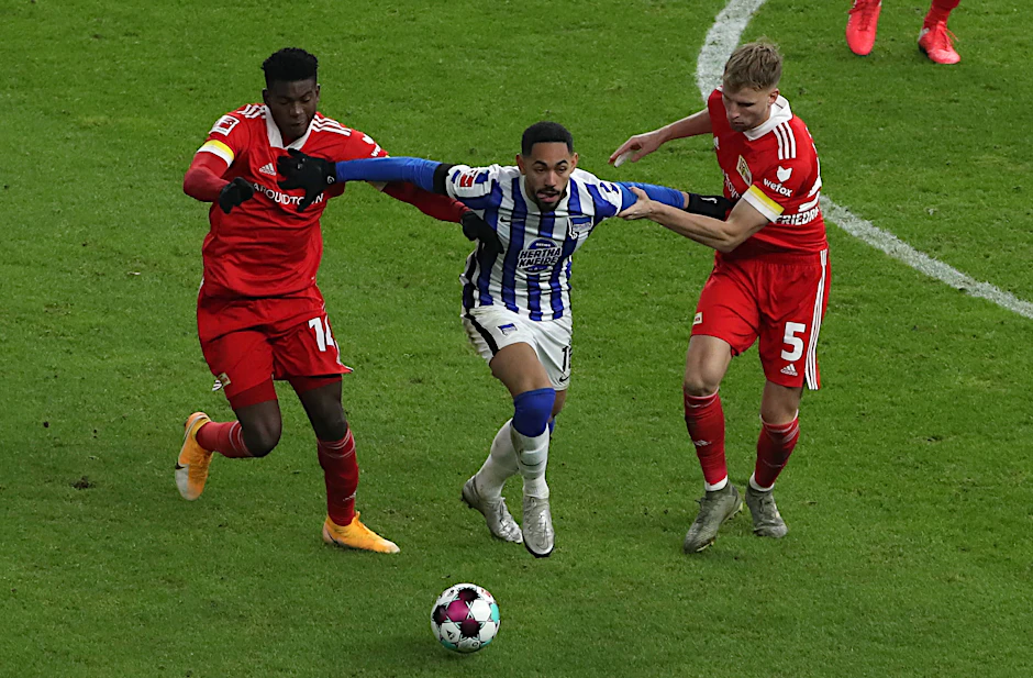 Platz da: Ex-Spielmacher Matheus Cunha traf im Derby gegen den 1. FC Union und schoss sich in die Herzen der Fans.