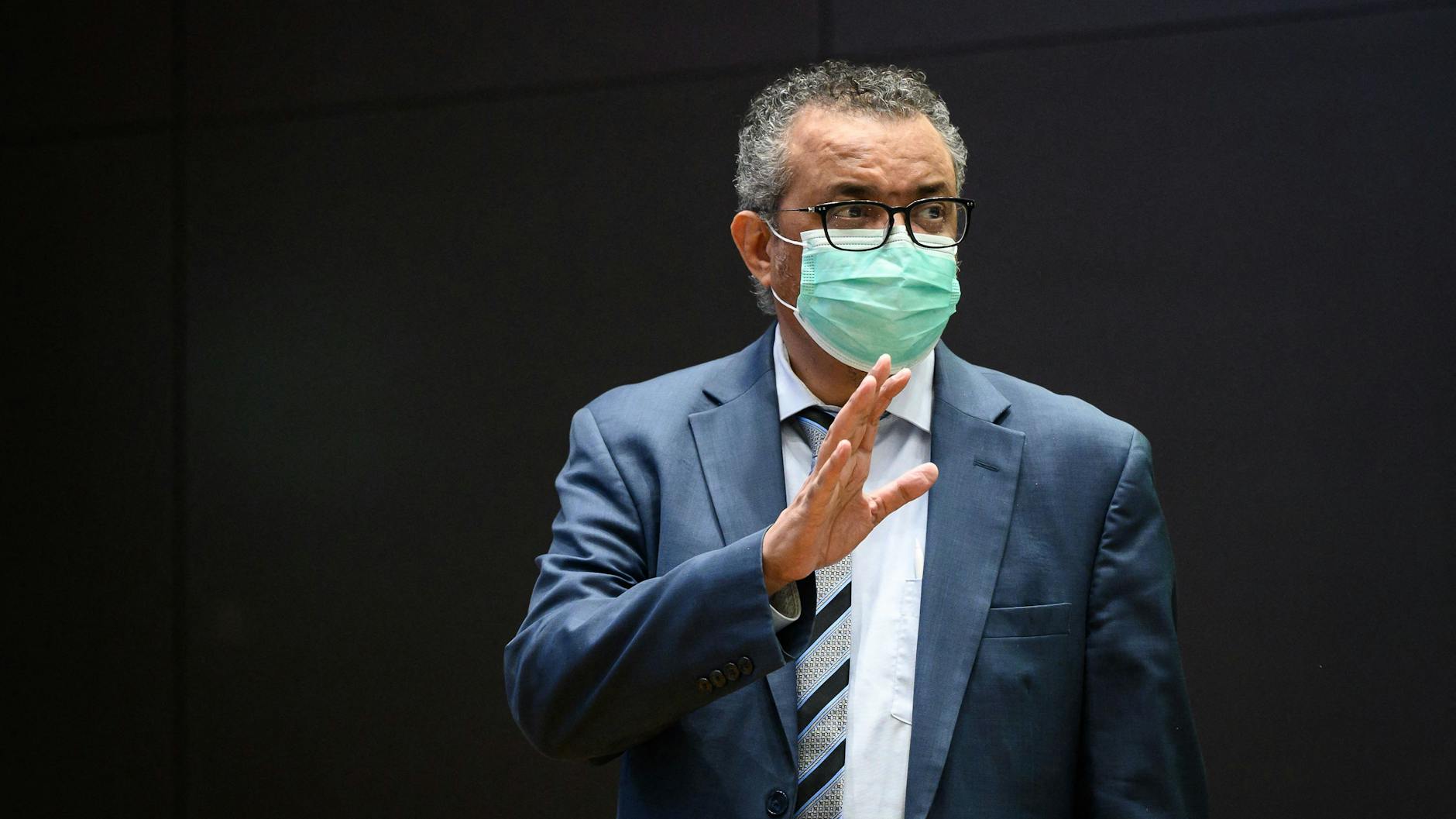 Mit Corona-Maske: WHO-Chef Tedros Adhanom Ghebreyesus (Archivbild)