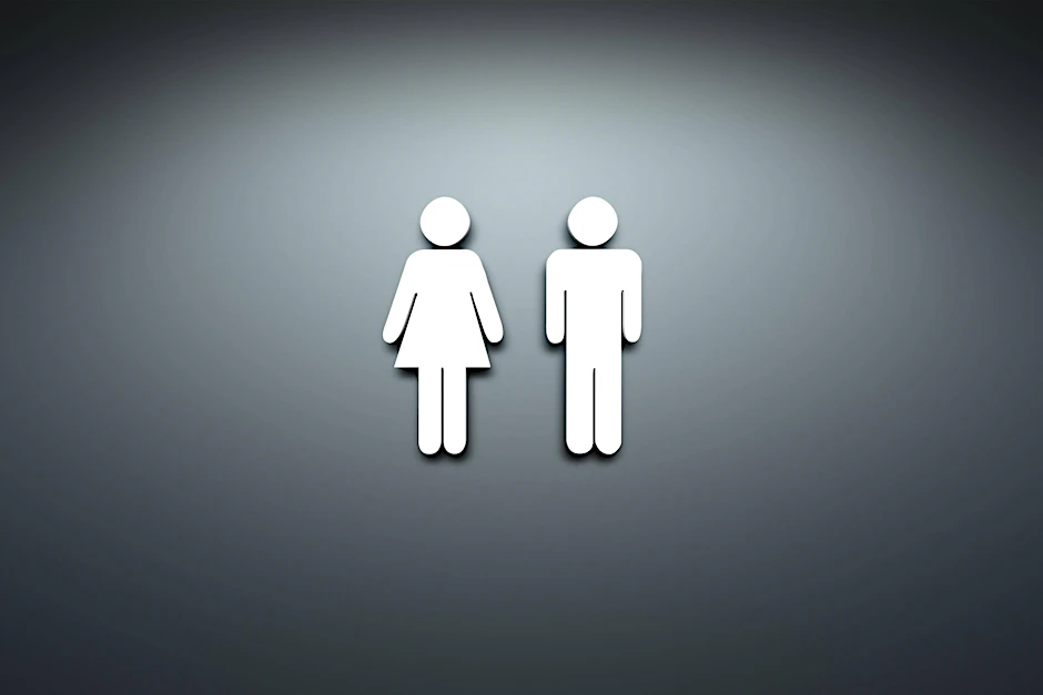 Eine Toilette für Frauen und Herren (Symbolbild).